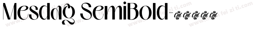 Mesdag SemiBold字体转换